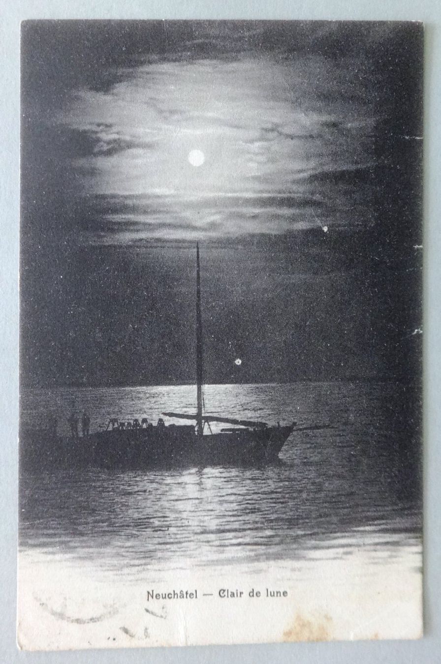 Ansichtskarten: Neuchâtel - Clair de Lune – Defekt aus Fétigny von Billy2miny