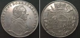 SALZBURG Taler 1801 M, HIERONYMUS VON COLLOREDO Silber vz+