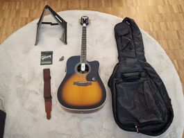Akustikgitarre Epiphone mit Zubehör