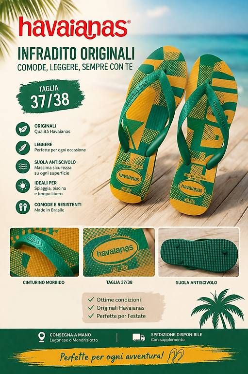 Havaianas Scarpe da uomo: Infradito Havaianas – Usato da Davesco-Soragno venduto da Mia_sii