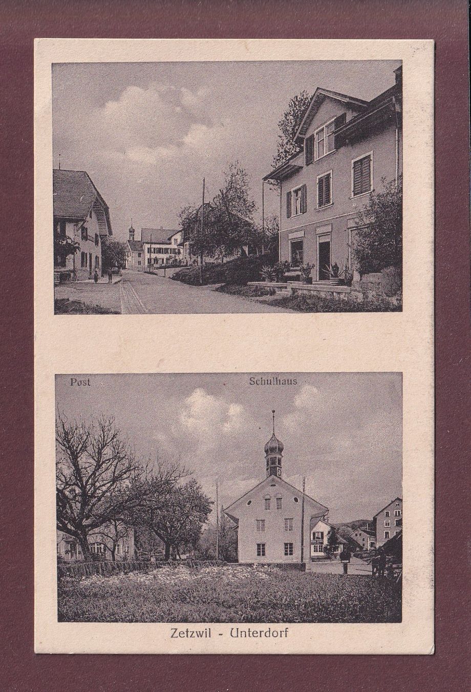 Cartoline postali: ZETZWIL - Unterdorf - 1918 – Usato da Pully venduto da nicecards
