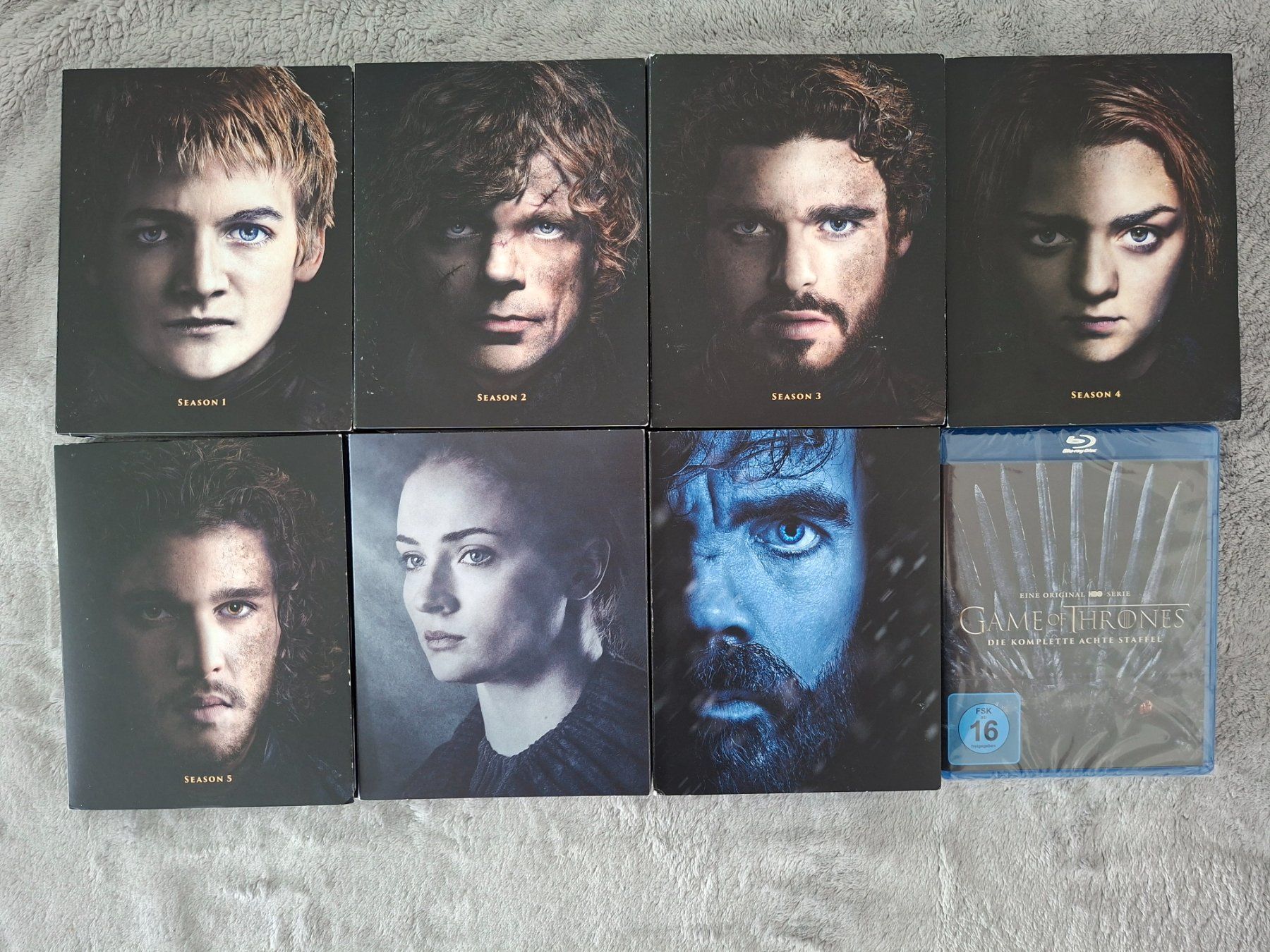 Tutti i DVDs: GAME OF THRONES 1 - 8  BLURAYs  (SPECIAL - EDITION!) – Usato da Aesch BL venduto da Burschi59