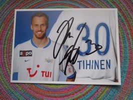 FCZ FC ZÜRICH HANNU TIHINEN SPIELER-AUTOGRAMMKARTE ANTIK
