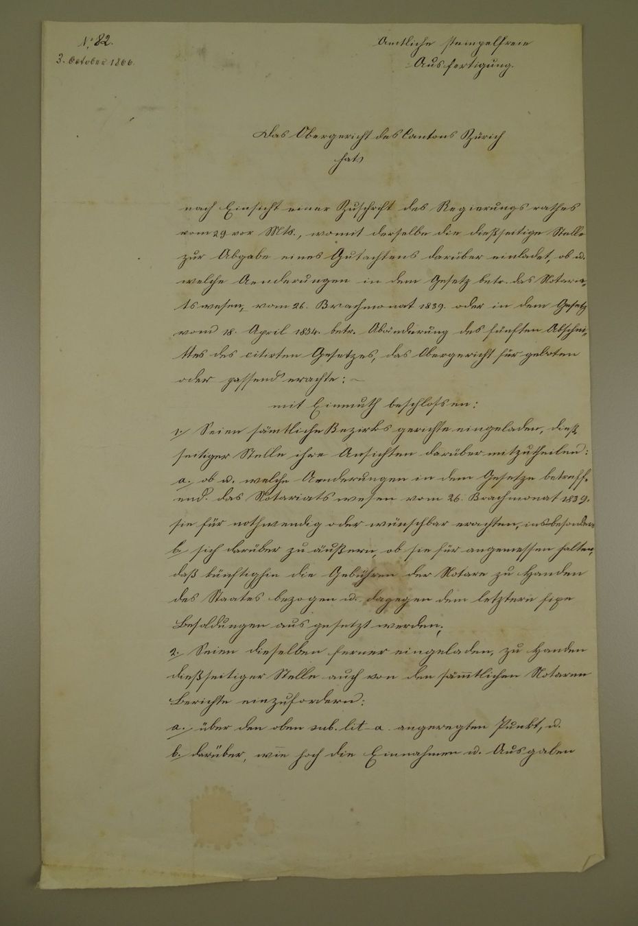 Documenti: BRIEF AN NOTARIAT HORGEN 1856, BOM – Usato da Grüningen venduto da Kartensammler 4