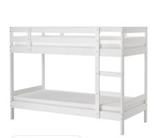 Lit superposé blanc IKEA 90x200cm bon état