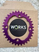 Chainring 34t Oval 104 bcd. Works Components UK 