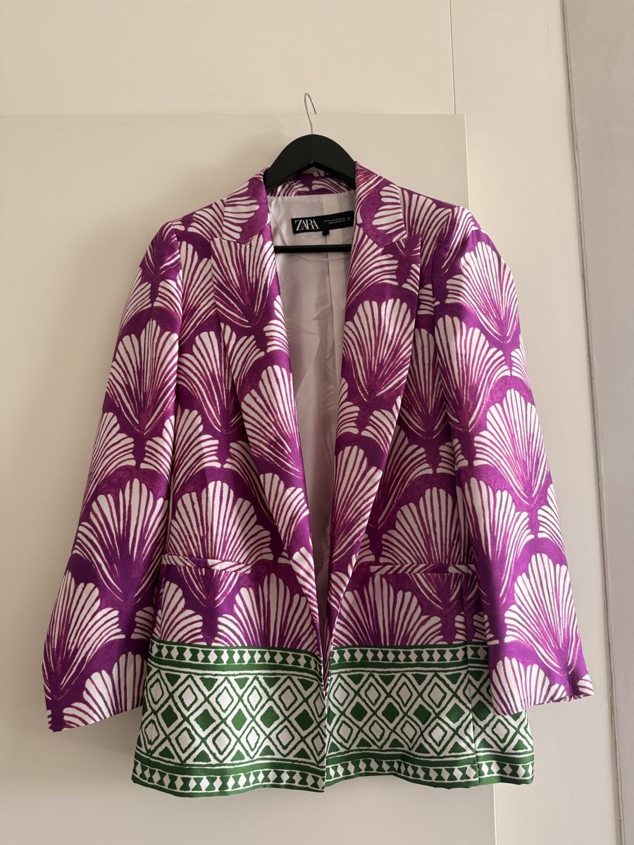 Zara Completi & Tailleur: Blazer ZARA violet white green pattern size XS new – Nuovo (secondo la descrizione) da Meilen venduto da tan_v628
