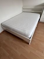 Bett "Jules" 140x200 weiss mit Lattenrost und Matratze