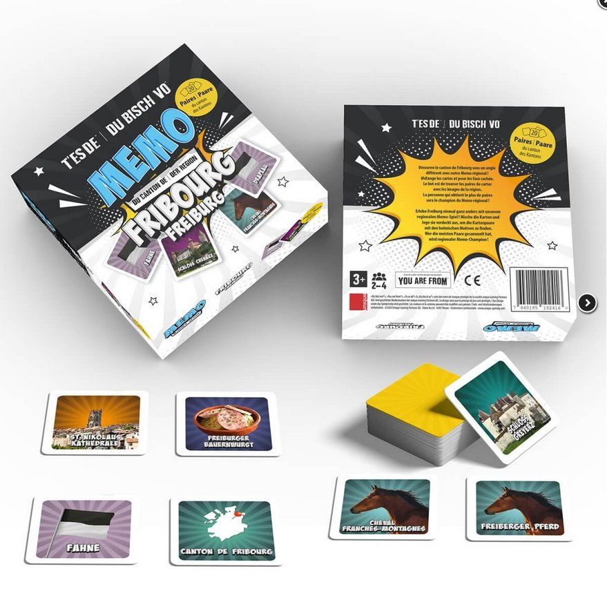 Hasbro Giochi: DU BISCH VO® Freiburg - Memo / Memory Spiel – Nuovo e nell'imballaggio originale da Oensingen venduto da Liquidations-Shop 1