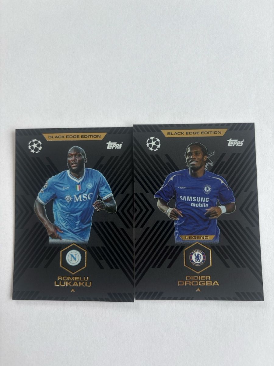 Topps Carte collezionabili: Topps Black Edge Edition Romelu Lukaku Didier Drogba – Nuovo (secondo la descrizione) da Untereggen venduto da mon_p6jr