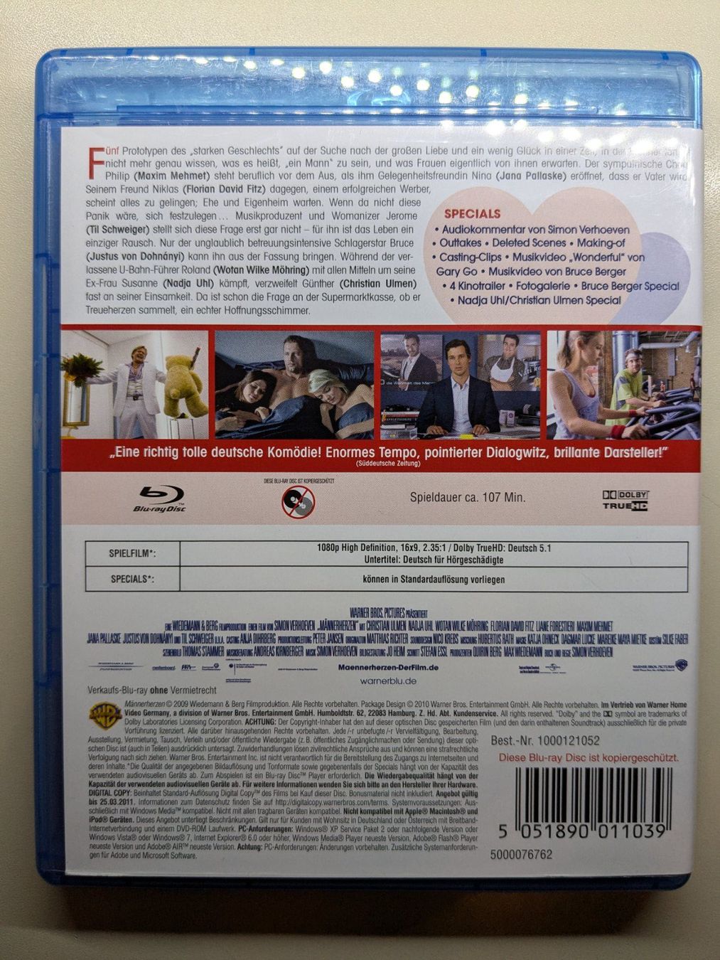 Tutti i DVDs: "Männerherzen" mit Til Schweiger [Blu-ray] – Usato da Port venduto da gecotom 1