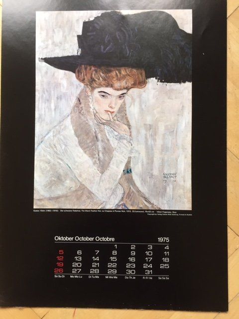 GUSTAV KLIMT KALENDER 1975  Kaufen auf Ricardo
