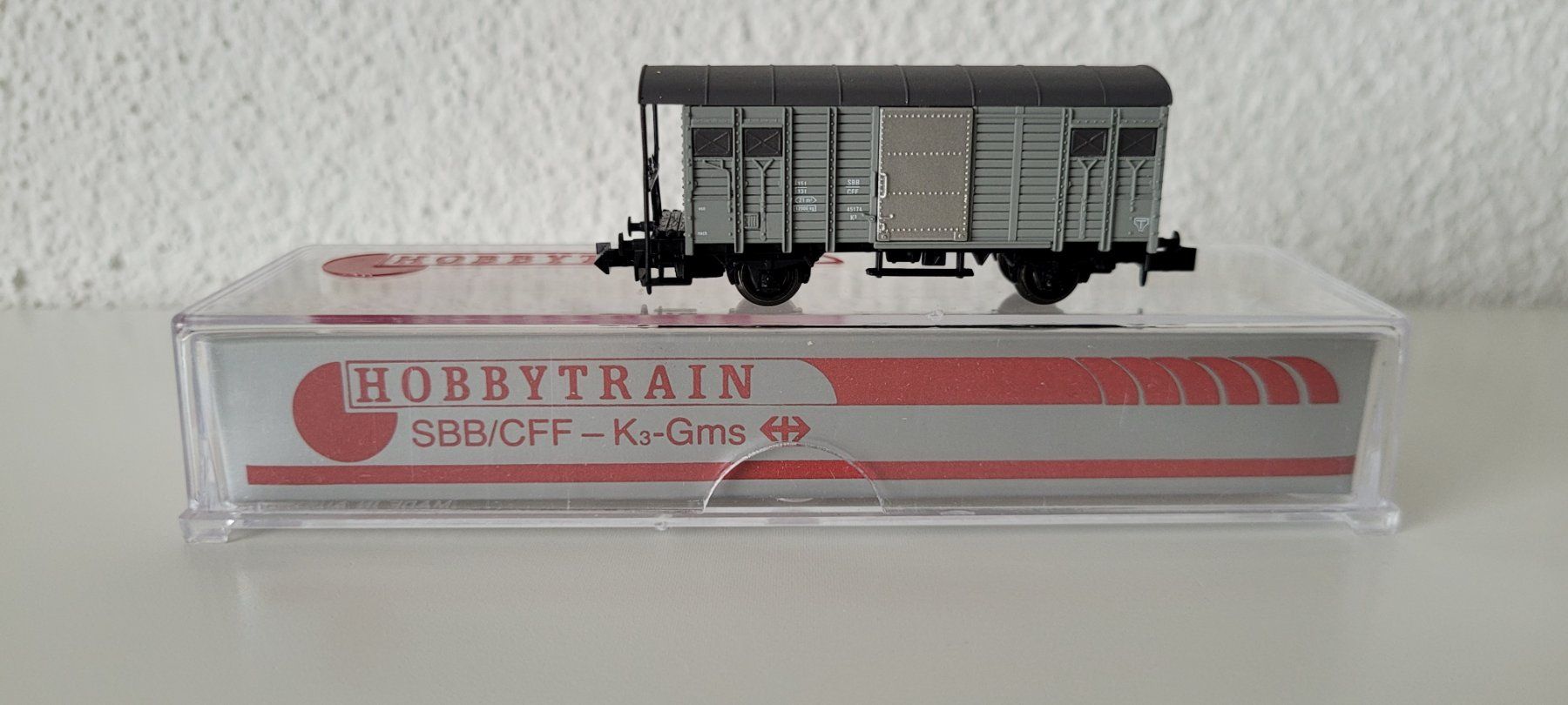 Hobbytrain Modellini di ferrovie: Gedeckter Güterwagen K3 / Hobbytrain 31082 – Usato da Wittenbach venduto da Hase113