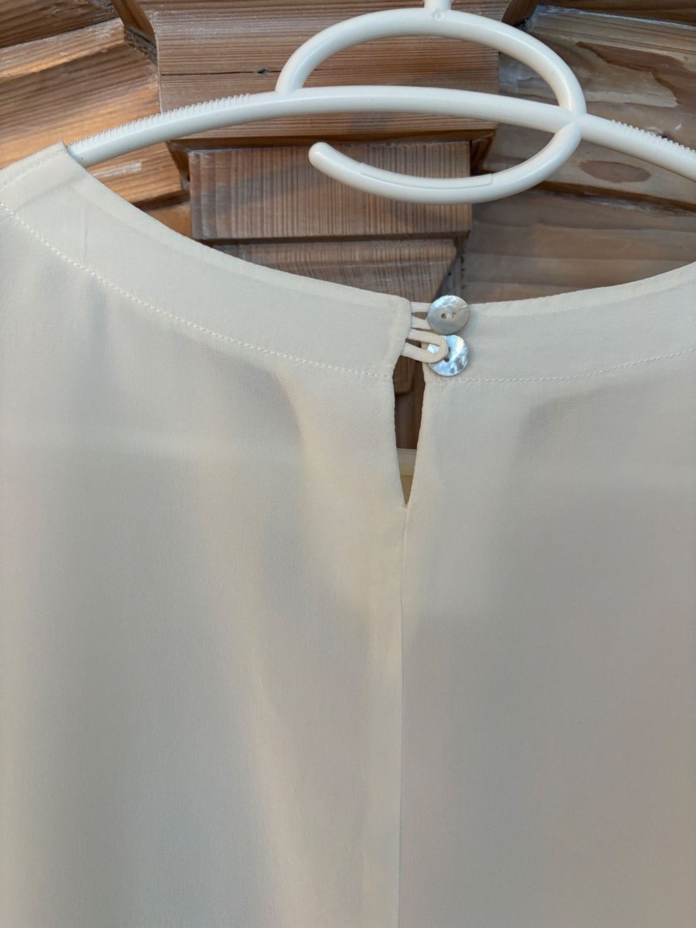 Camicette: Seidenchiffon Bluse,Gr. 40/ Handarbeit – Usato da Dübendorf venduto da nerino03 5