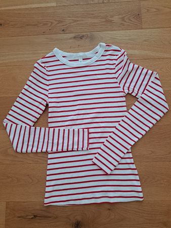 Langarmshirt H&M gestreift rot weiss Grösse S neu