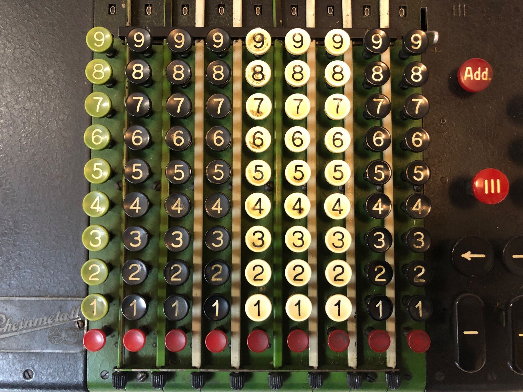 Calcolatrici tascabili: Rheinmetall Rechenmaschine – Usato da Brunnen venduto da Allerwaren 6