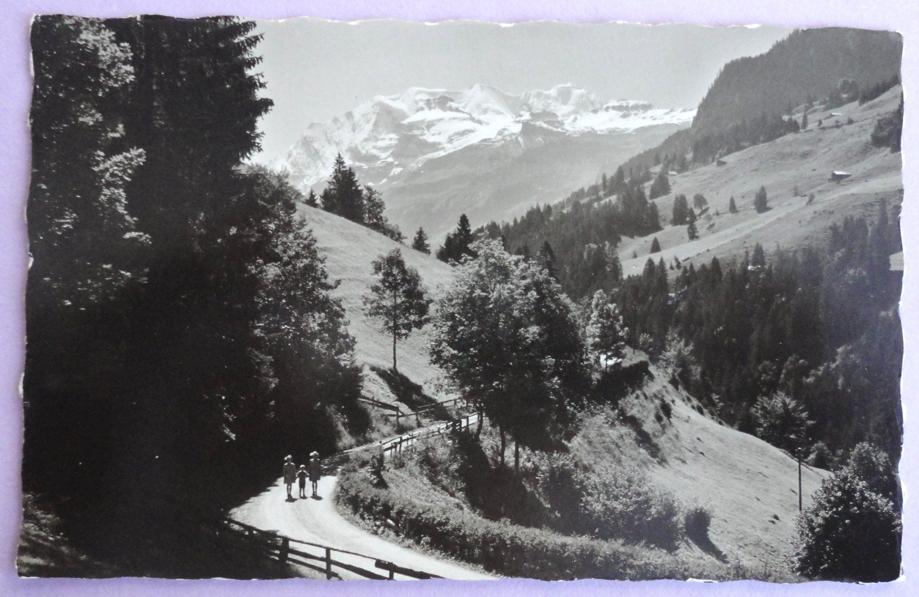 Ansichtskarten: An der Strasse Reichenbach-Kiental – Gebraucht aus Fétigny von Billy2miny