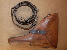 Pistolen Etui zu Parabellum mit Tragriemen