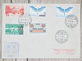 CL13 Enveloppe + Timbre Suisse 1938