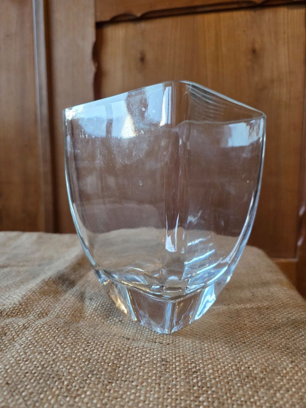 Vasen & Gefässe: schwere Design Gefäss Glas Vase 16cm – Gebraucht aus Walterswil BE von Lonitti 2