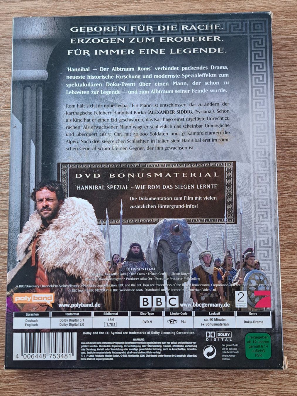 Tutti i DVDs: DVD Hannibal, Der Albtraum Roms – Nuovo (secondo la descrizione) da Unterseen venduto da Kanica 1