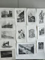 Lot de18 gravures anciennes variés Suisse occasion L 2