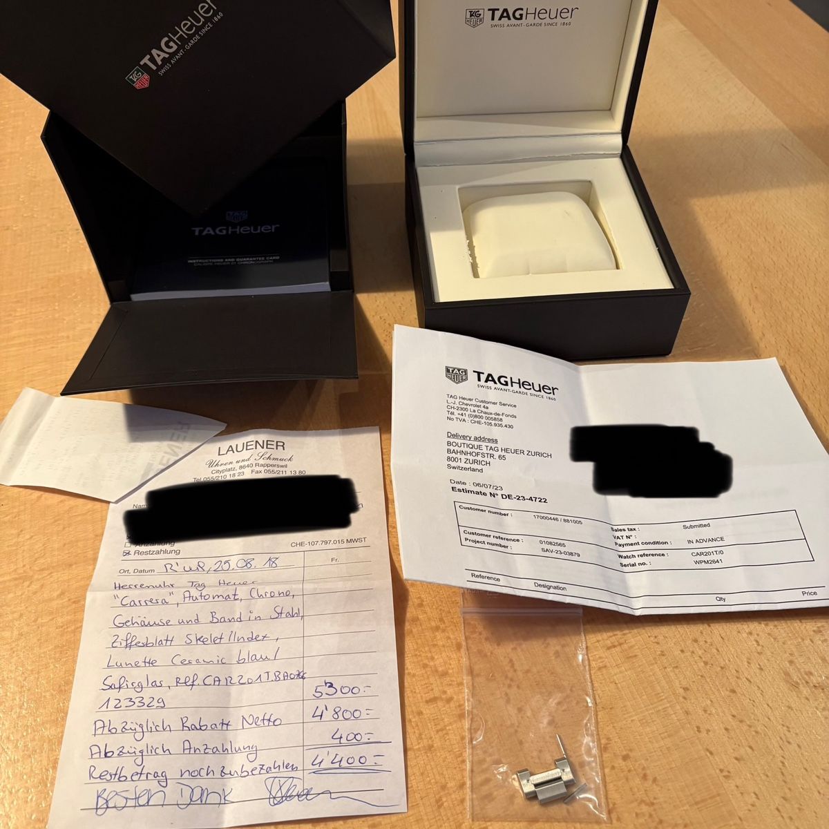 Tag Heuer Orologi: Tag Heuer Carrera 01 Chronograph – Usato da Winterthur venduto da LaBodega 8