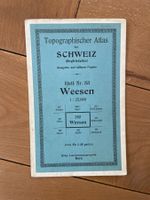 Siegfriedkarte, Blatt Nr. 252, Weesen, 1:25000
