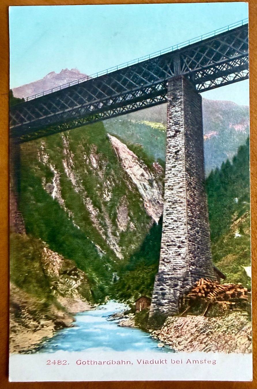 Cartes postales: Gotthardbahn - Viaduct bei Amsteg - Antik – D'occasion à Lutry par Ediego