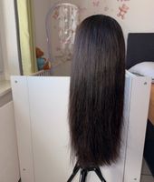 100% Raw Human Hair Perücke 26in HD Lace Frontal Echthar 
