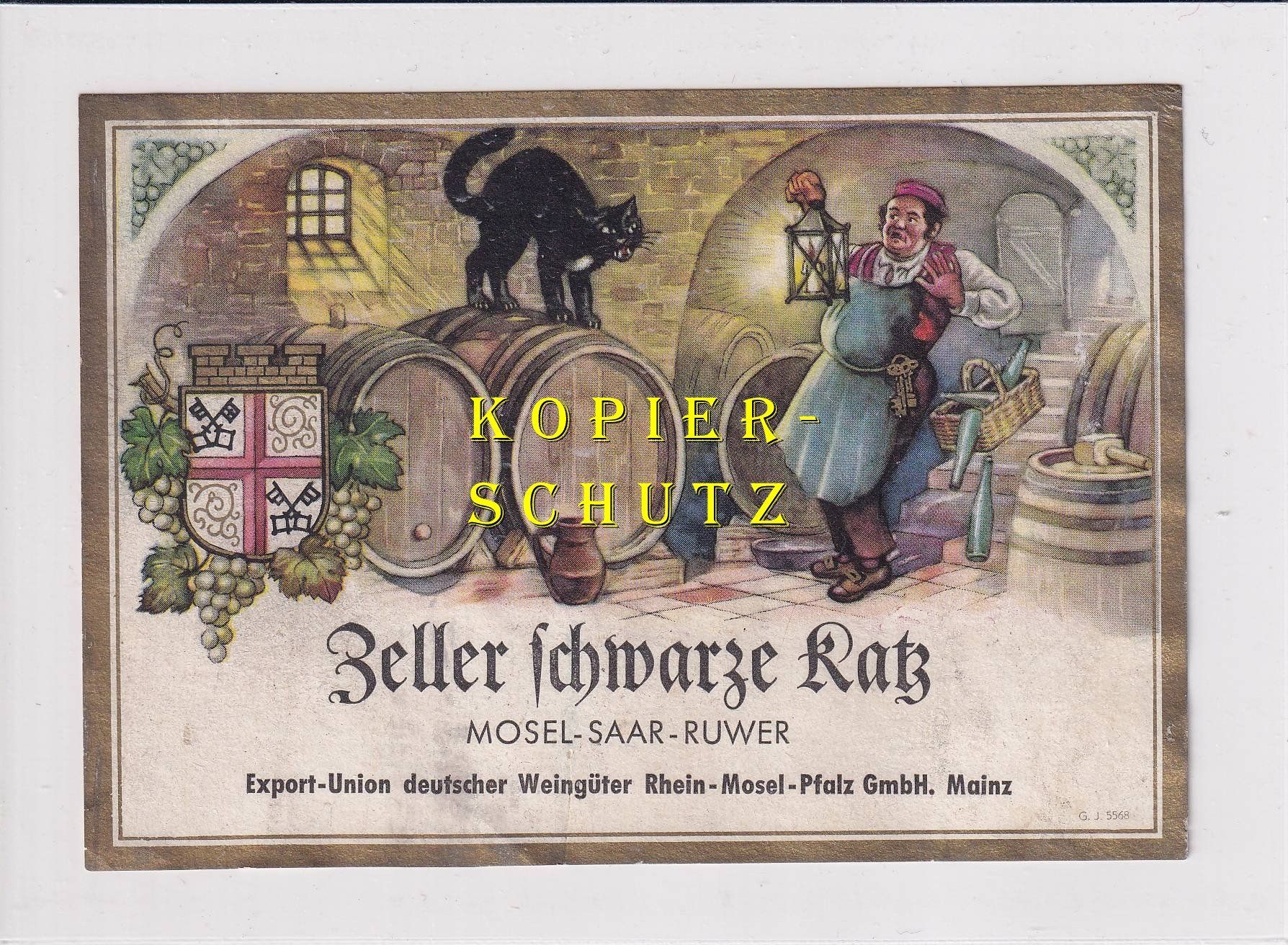 Papiere: Etikette - Zeller Schwarze Katz /bd – Gebraucht aus Hombrechtikon von Rudolf07