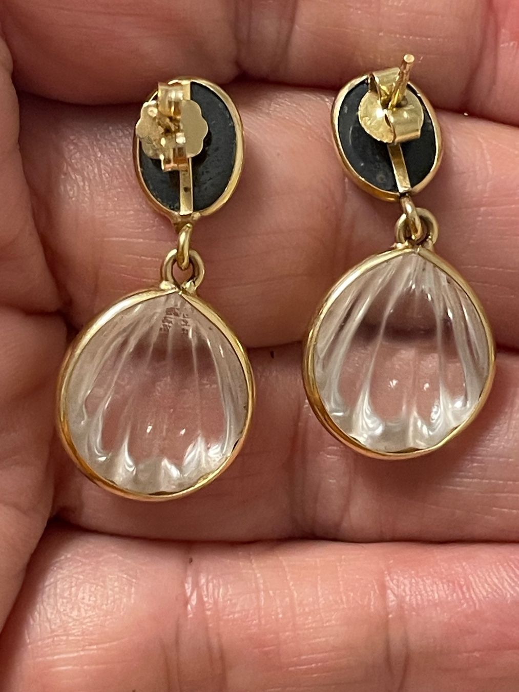 Orecchini pendenti & Orecchini a lobo: Boucles d’oreilles en or 18c – Usato da Montreux venduto da Pipo7878 5