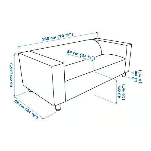 Ikea Divani: IKEA fodera per divano a 2 posti  KLIPPAN – Nuovo e nell'imballaggio originale da Grancia venduto da IKEA_Grancia 2