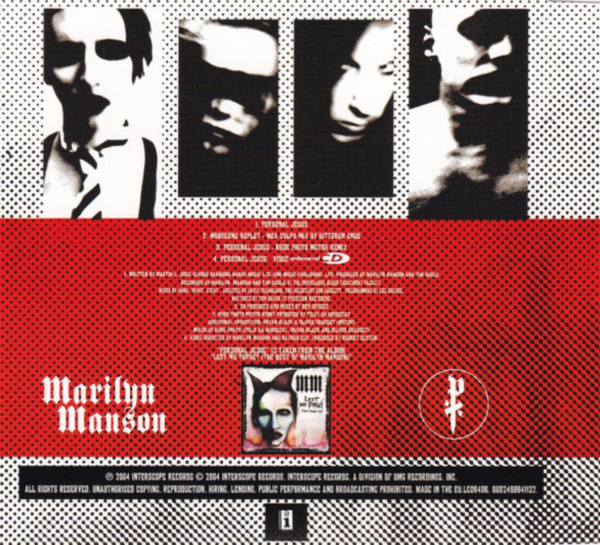 CD: Marilyn Manson – Personal Jesus – Usato da Brunnen venduto da Barfly5 1