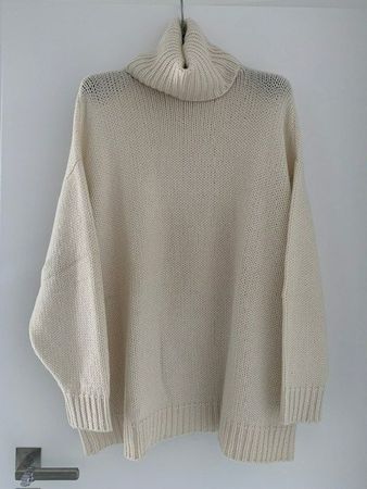 Pull écru en 100% cachemire boutique Topox