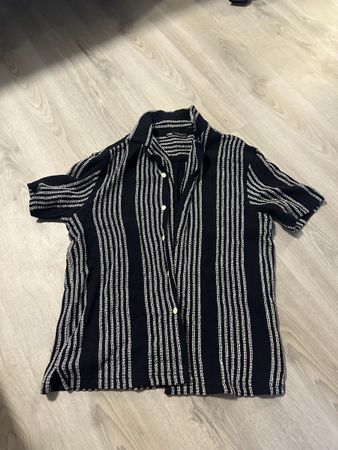 Zara Herren Hemd, Gr. M, schwarz/weiss gestreift