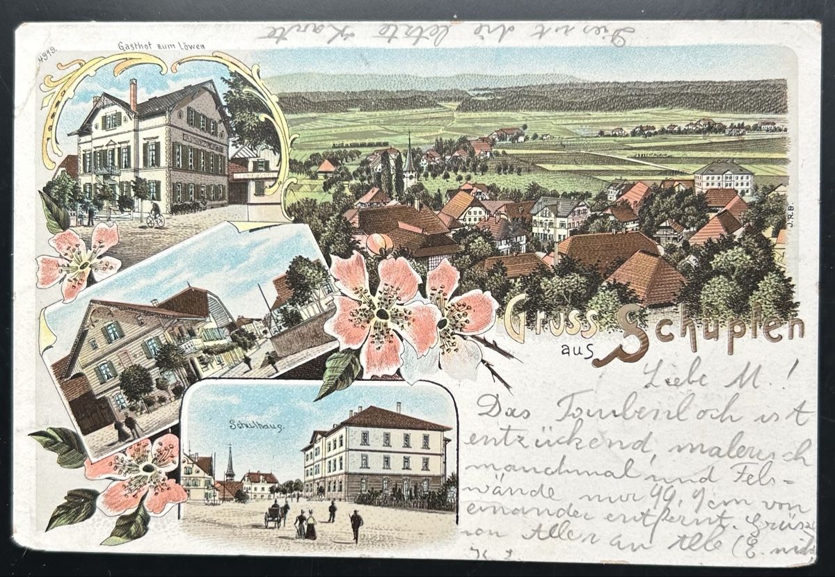 Cartoline postali: Gruss aus Schüpfen Litho  – Usato da Horw venduto da Tellbub