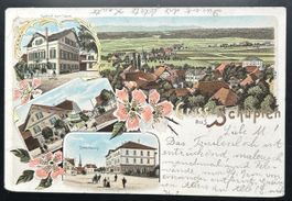 Gruss aus Schüpfen Litho 