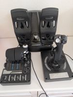 Joystick, manette Logitech, palonniers Thrustmaster X-56
