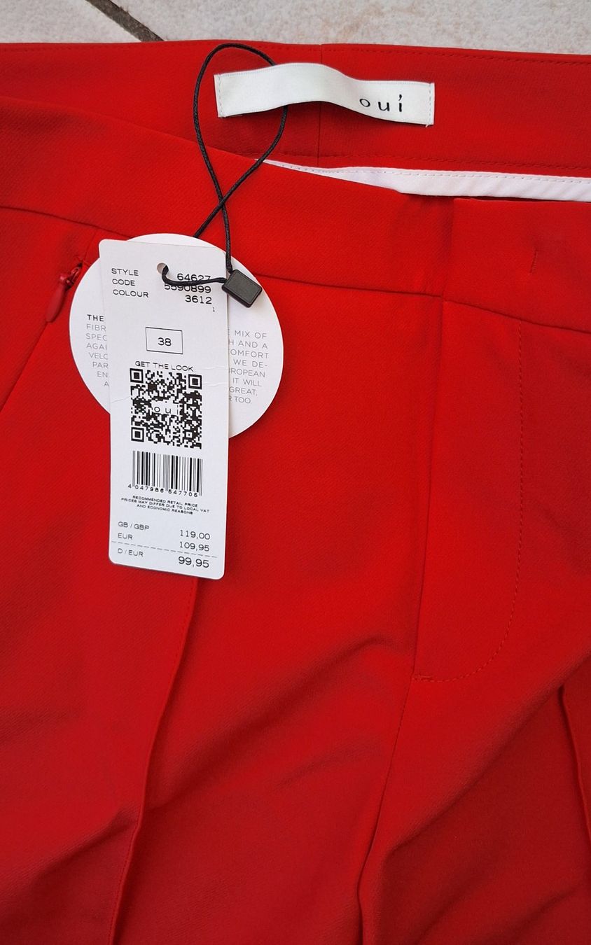 Pantalons: Pantalon rouge corail  38 – Neuf avec emballage d'origine à St-Triphon par Jldr0 1