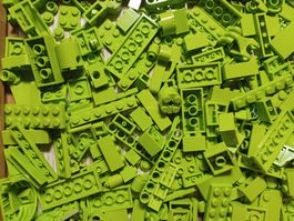 LEGO 200 Verschiedene Grüne Lime Teile -D55