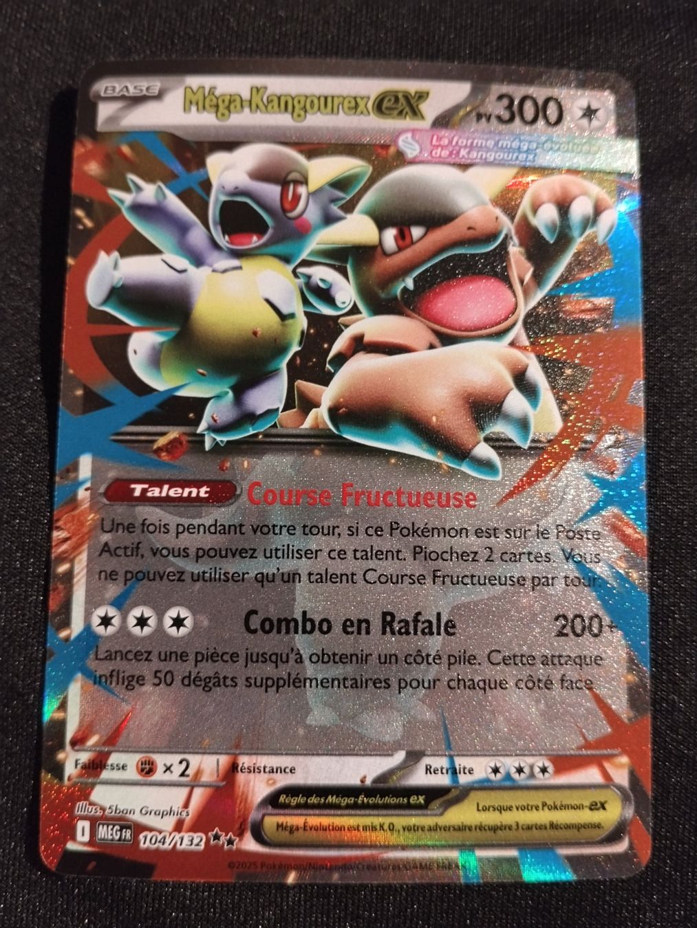 Pokémon Carte collezionabili: Pokémon Méga-Evolution: Méga-Kangourex Ex 104/132 FR – Usato da Palézieux-Village venduto da oufoux08