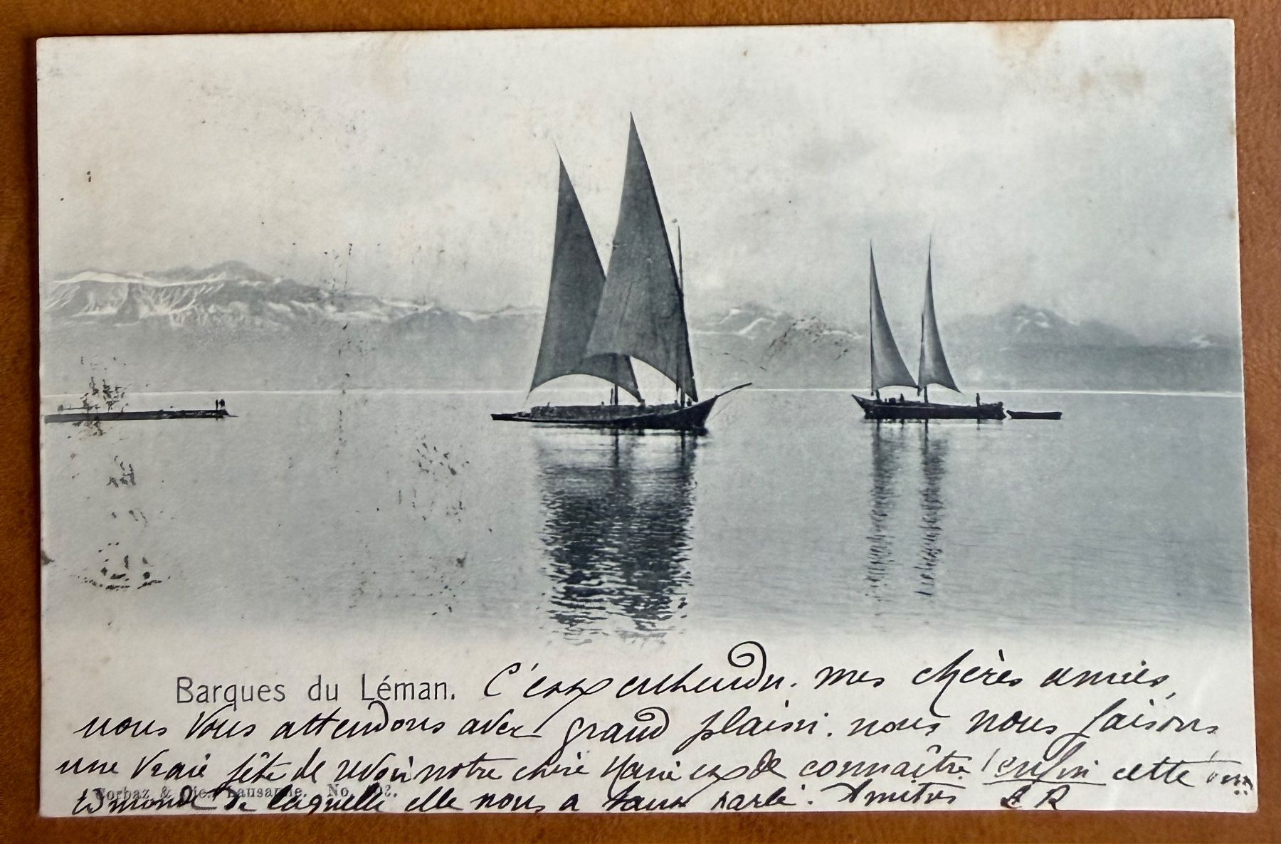 Cartes postales: Barques sur le Léman - 1903 – D'occasion à Lutry par Ediego