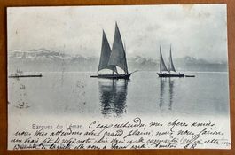 Barques sur le Léman - 1903