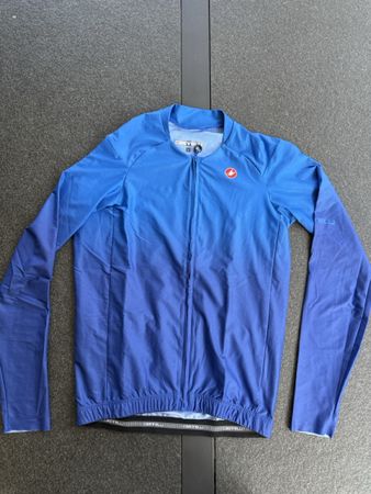 Radtrikot Castelli langarm Grösse L blau