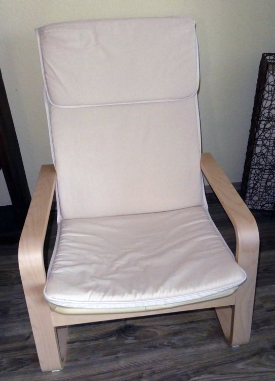 Copertura Per Poltrona Ikea Pello - Cotone Bianco (Solo Rivestimento) - Foto 7