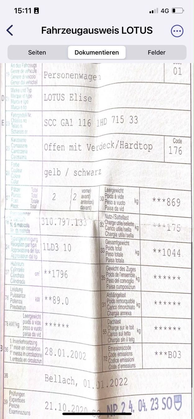 Lotus Autos: LOTUS ELISE helles Perl-Gelb – Gebraucht aus Wolfwil von ISAsShop 7