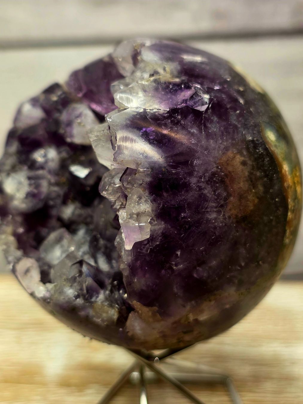 Minerali & Pietre curative: Amethyst Drusenkugel 73mm 425g – Nuovo e nell'imballaggio originale da Matzingen venduto da Shay_Crystalz 2