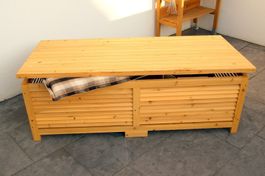Holz Auflagenbox Gartentruhe