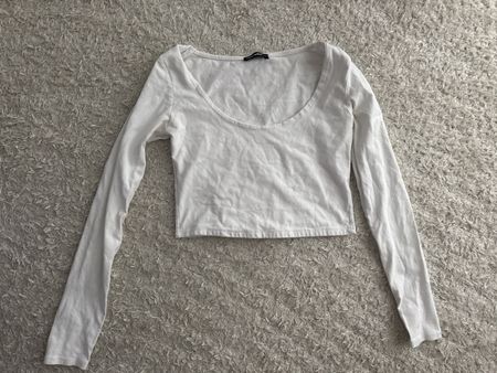 Tally Weijl Crop Shirt Weiss Gr. S